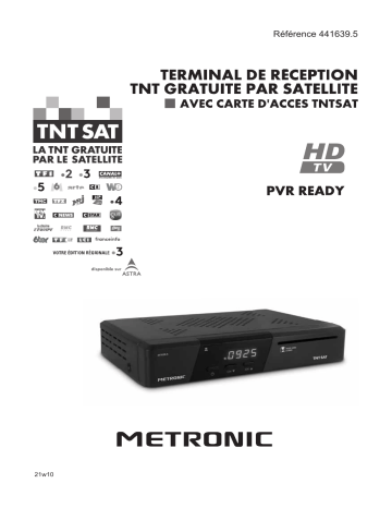 Metronic Terminal Satellite TNTSAT HD Manuel utilisateur | Fixfr