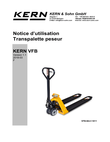 KERN VFB 2T-3 Mode d'emploi | Fixfr