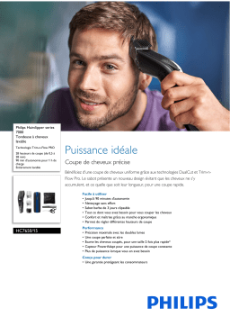 Philips HC7650/15 Hairclipper series 7000 Tondeuse à cheveux lavable Manuel utilisateur