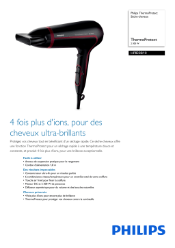 Philips HP8238/10 ThermoProtect Sèche-cheveux Manuel utilisateur