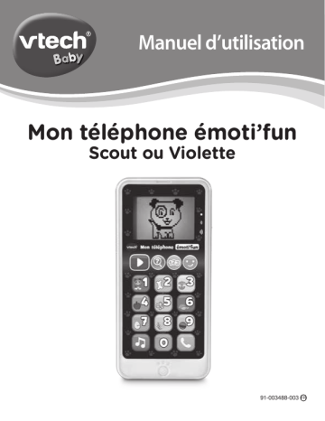 VTech Émoti Fun Mode d'emploi | Fixfr