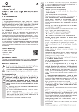 TOOLCRAFT TO-7567476 LED illuminated magnifier Magnification: 1.75 x EEC: F Manuel du propriétaire