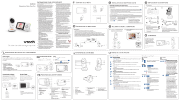 Babyphone Vidéo Clear Plus | VTech BM-3254 Guide de démarrage rapide | Fixfr