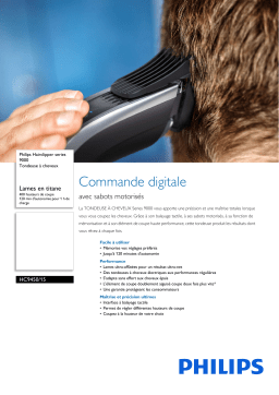 Philips HC9450/15 Hairclipper series 9000 Tondeuse à cheveux Manuel utilisateur