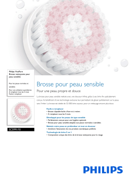 Philips SC5991/10 VisaPure Brosse nettoyante pour peau sensible Manuel utilisateur