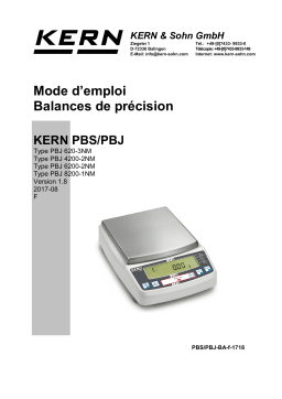 KERN PBS 620-3M Mode d'emploi