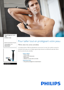 Philips BG1024/16 Bodygroom series 1000 tondeuse corps Manuel utilisateur