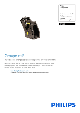 Philips CP0229/01 Groupe café Manuel utilisateur