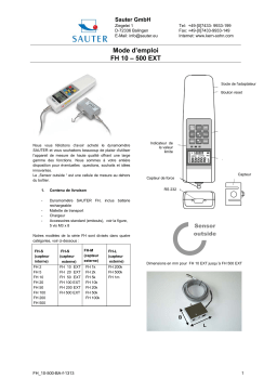 KERN FH 500G Mode d'emploi