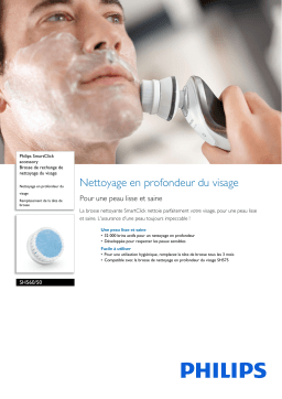 Philips SH560/50 SmartClick accessory Brosse de rechange de nettoyage du visage Manuel utilisateur