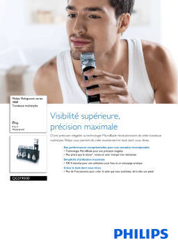 Philips QG3190/00 Multigroom series 3000 Tondeuse multistyles Manuel utilisateur