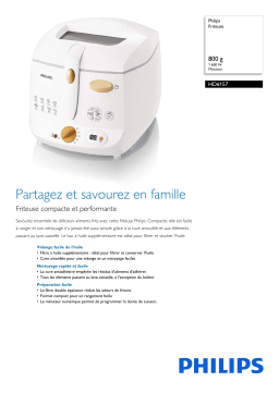 Philips HD6157/55 Friteuse Manuel utilisateur