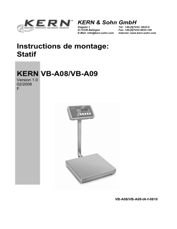 KERN VB-A09 Installation manuel | Fixfr