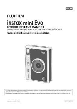 Fujifilm Intax Mini Evo Mode d'emploi