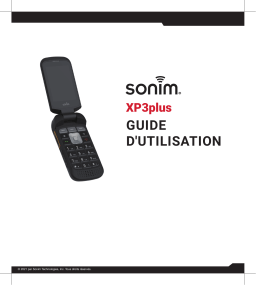 Sonim XP3 Plus Mode d'emploi