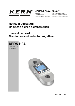 KERN HFA 10T-3 Mode d'emploi