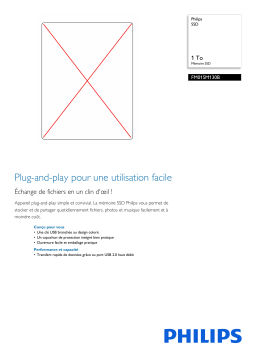 Philips FM01SM130B/00 SSD Manuel utilisateur