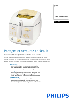 Philips HD6155/80 Friteuse Manuel utilisateur