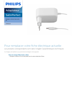 Philips CP9119/01 SatinPerfect Adaptateur Manuel utilisateur