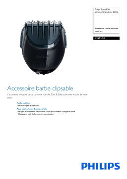 Philips YS511/50 SmartClick accessoire tondeuse barbe Manuel utilisateur