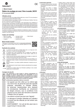 TOOLCRAFT TO-6745404 ST-200 Pro Soldering station 230 W 150 - 480 °C Manuel du propriétaire