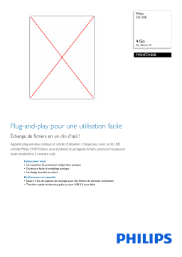 Philips FM04FD180B/00 Clé USB Manuel utilisateur