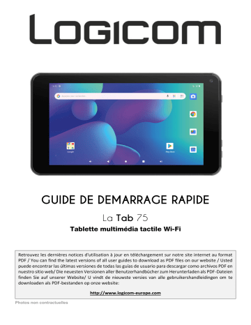 Logicom La Tab 75 Manuel utilisateur | Fixfr