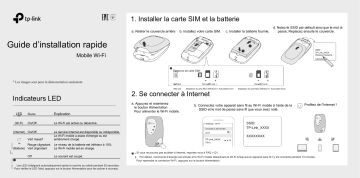 TP-LINK Routeur 4G M7000 Manuel utilisateur | Fixfr