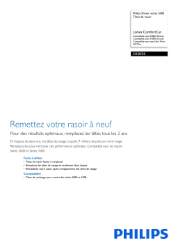 Philips SH30/50 Shaver series 3000 Têtes de rasoir Manuel utilisateur