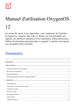 OnePlus 10 Pro Mode d'emploi