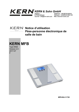 KERN MGE 100K-1 Mode d'emploi