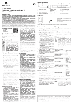TOOLCRAFT TO-6425595 Soldering iron Manuel du propriétaire