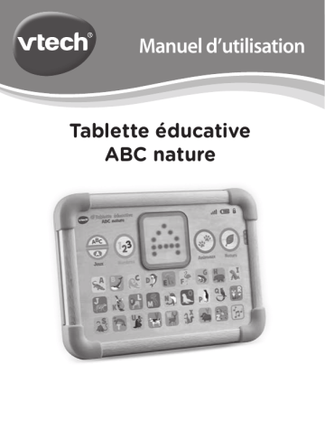 VTech Tablette Éducative ABC Nature Mode d'emploi | Fixfr