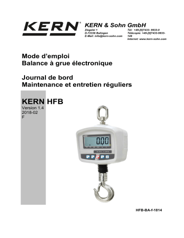 KERN HFB 150K50 Mode d'emploi | Fixfr