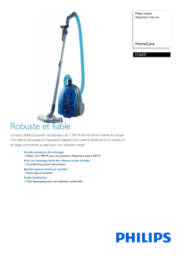 Philips FC8397/02 Impact Aspirateur avec sac Manuel utilisateur