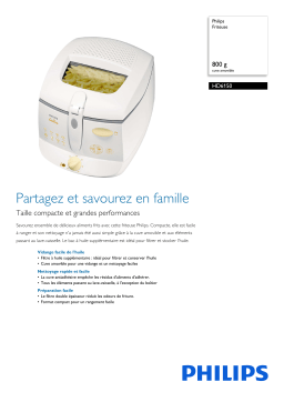 Philips HD6150/80 Friteuse Manuel utilisateur