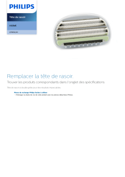 Philips CP9150/01 Tête de rasoir Manuel utilisateur