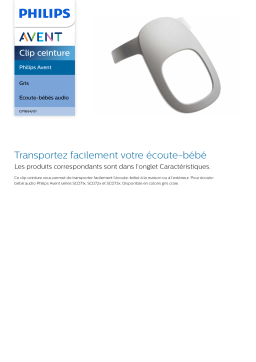 Avent CP1664/01 Philips Avent Clip ceinture Manuel utilisateur