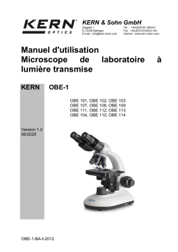 KERN OBE 102 Mode d'emploi