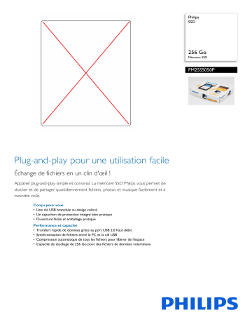 Philips FM25SS050P/00 SSD Manuel utilisateur | Fixfr