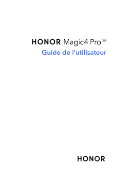 Honor Magic 4 Pro 5G Manuel utilisateur