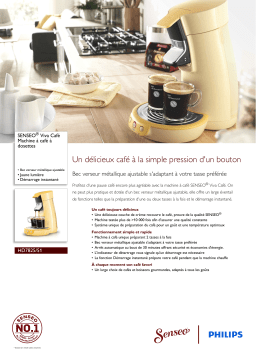 SENSEO® HD7825/51 SENSEO® Viva Café Machine à café à dosettes Manuel utilisateur