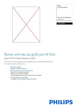 Philips AWP230P6/24 Cartouche filtrante Manuel utilisateur