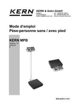 KERN MPB 300K100 Mode d'emploi