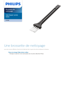 Philips CP1598/01 Hairclipper series 1000 Brossette de nettoyage Manuel utilisateur