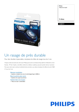 Philips HQ8/21 Têtes de rasoir Manuel utilisateur