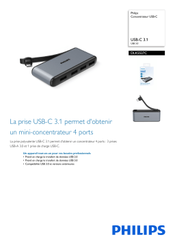 Philips DLK5527C/00 Concentrateur USB-C Manuel utilisateur