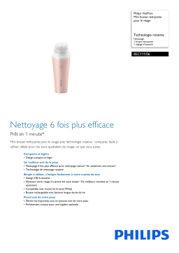 Philips BSC111/06 VisaPure Mini brosse nettoyante pour le visage Manuel utilisateur