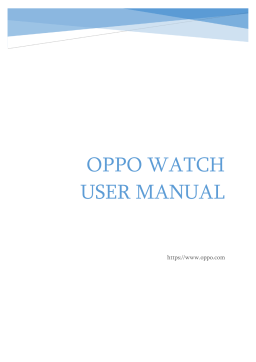 Oppo Watch 46mm Wi-Fi Manuel utilisateur