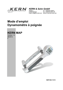 KERN MAP 80K1S Mode d'emploi